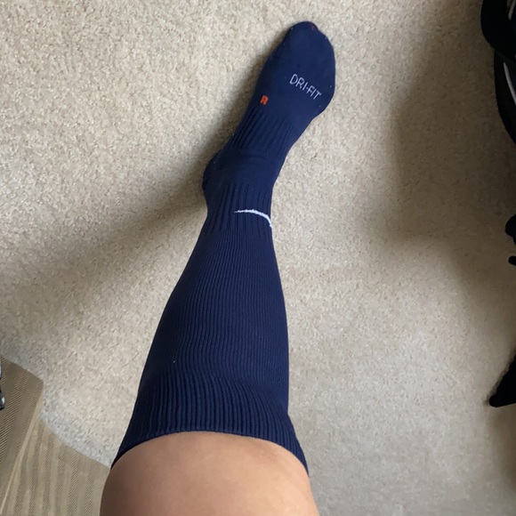 Navy blue Nike soccer socks - Picture 3 of 4